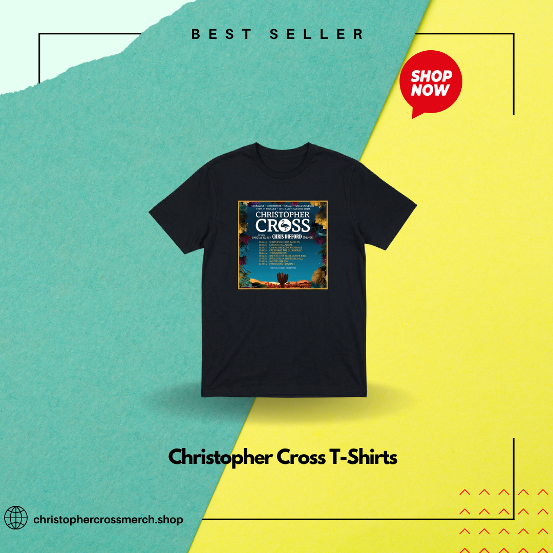Tour Dates Floral Frame LA 2204 Christopher Cross T-Shirts